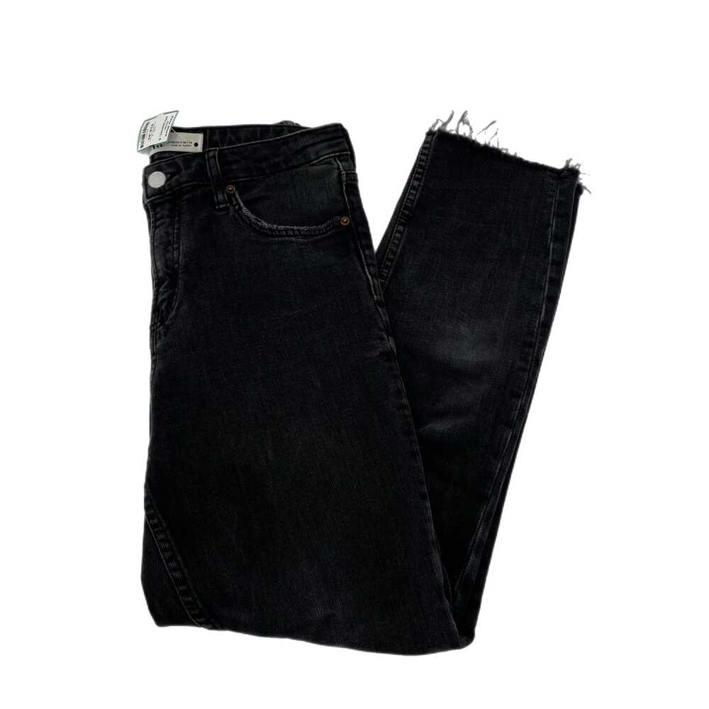 Zara Black Straight Leg Jeans Slim Dark Wash | Womens 6